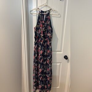 Floral Halter Maxi Dress